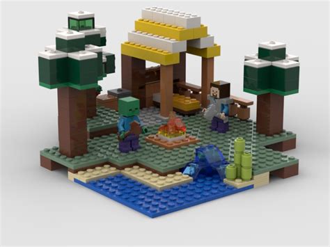 Lego Minecraft Small Campsite In Taiga From Bricklink Studio Bricklink