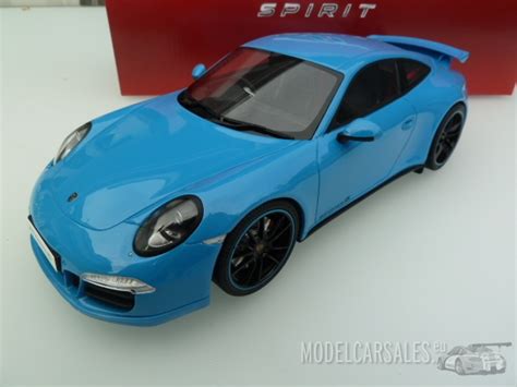 Porsche 911 991 Carrera 4s Aerokit Riviera Blue 118 Gt085 Gt Spirit