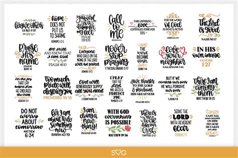 Bible Verses SVG Bundle Lovesvg