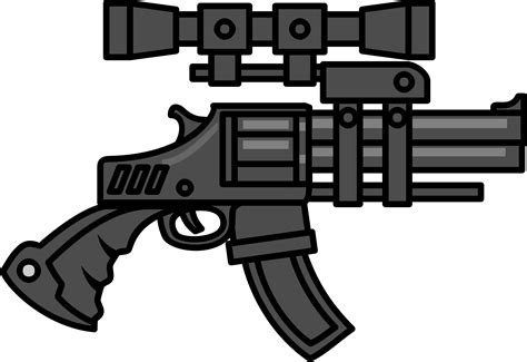 Big Gun With Scope Vector Clipart Image Free Stock Photo Public