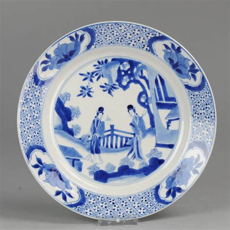Antique 18th Century Chinese Porcelain Kangxi Plate Lovely Chinese Porcelain Plate Of Very High