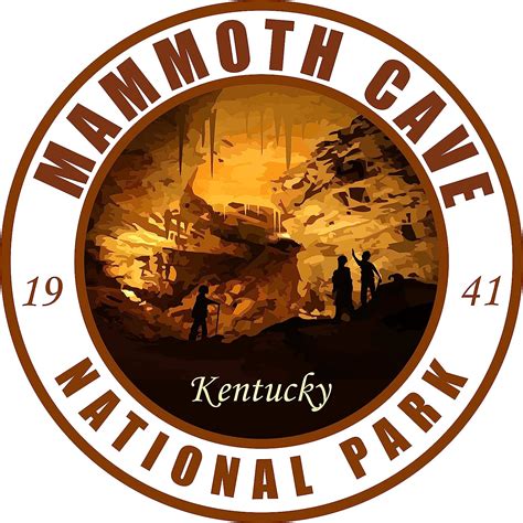 Mammoth Cave National Park Sticker Vinyl Round Wilderness