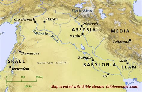 World Map Of Mesopotamia