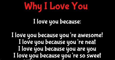 Why I Love You Poems With Reasons For Her And Him Romantic Poems For