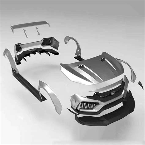 Ten Generation Civic Modified Robot Front And Rear Bumpers Machine Hood
