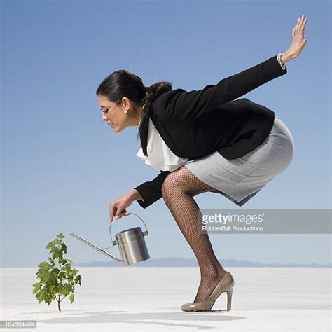 Woman Bending Over Side View Bildbanksfoton Och Bilder Getty Images