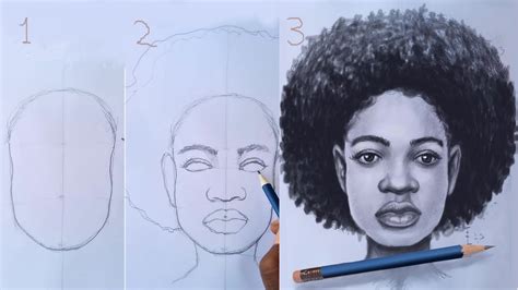 African Girl Drawing