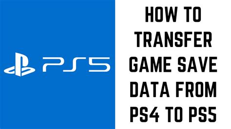 How To Transfer Game Save Data From Ps4 To Ps5