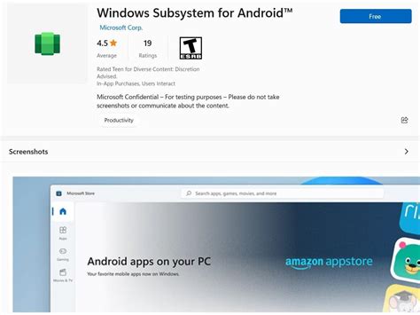 Android Subsystem For Windows Placeholder App Appears In The Microsoft