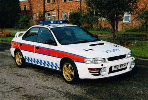 118 Autoart 1997 Subaru Impreza Wrx Uk Traffic Police Pursuit Anpr