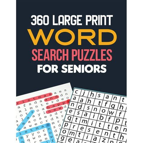 360 Large Print Word Search Puzzles For Seniors Word Search Brain