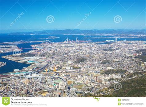 View Of Kitakyushu City In Kitakyushu, Japan Editorial 