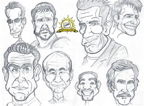 Celebrity Caricatures Drawing Sketch Drawing Skill