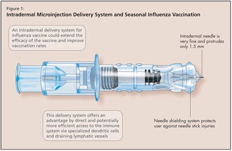 Depending on the vaccine(s) being administered, and the age and size of the person to be vaccinated, decide on the appropriate injection site and route, and the injection equipment required (for example, syringe size, needle length and gauge). New Technology in Influenza Vaccination | HealthPlexus.net