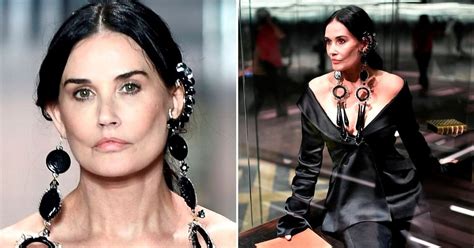 Demi Moore Sparks Plastic Surgery Rumors With Her New Look On The Fendi