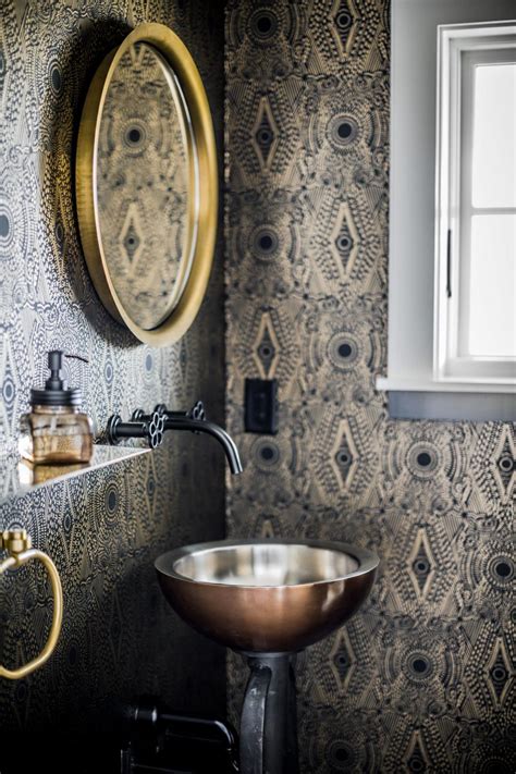 Eclectic And Vibrant Powder Room Hgtv