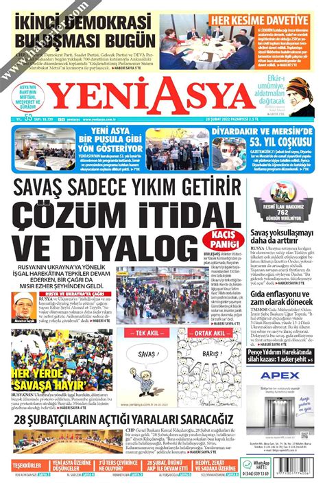 Yeni Şafak Gazetesi Gazeteler