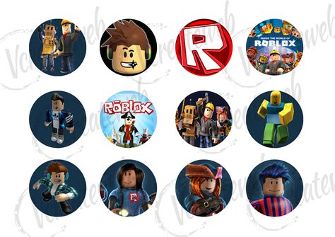 Roblox Cake Toppers Roblox Cupcake Toppers Instant Etsy Uk