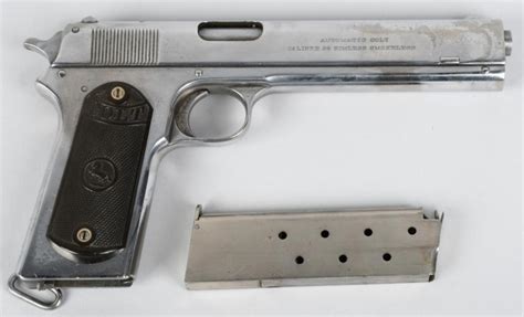 Sold Price Colt Model 1902 Military Nickel Finish January 6 0119