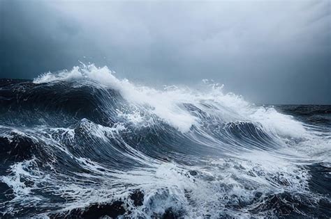 Premium Photo Storm At Sea And Dangerous Raging Breaking Wave