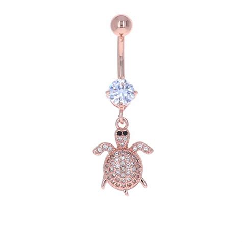 Crystal Turtle Belly Dangle G Shop Bodymods Jewelry