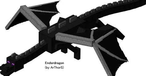 News Arkade Modelo De Papel De Minecraft Ender Dragon