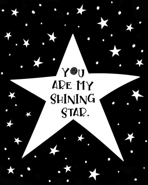 Kids Room Wall Art Instant Download You Are My Shining Star Etsy