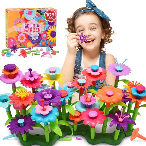 Snoky Birthday Ts For Girls Age 3 12 Flower Garden Building Toys For Girls Ages 4