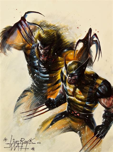 Wolverine Vs Sabretooth By Francesco Mattina In J M Ts Francesco