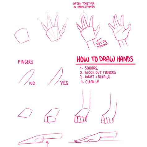 How To Draw Hands By Lily Draws On Deviantart Drawing Tips How To Draw Hands Drawing Anime