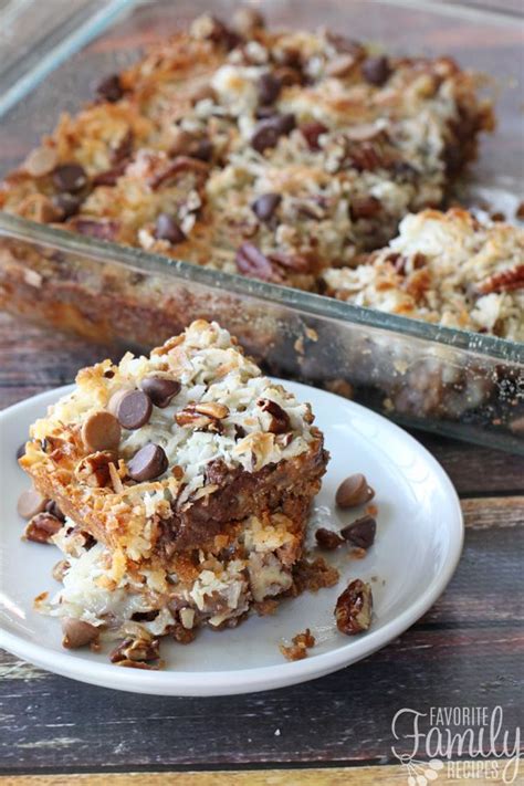 I always keep the ingredients on hand in case i need a quick dessert. Seven Layer Cookie Bars are always a hit! A quick and easy dessert that requires very little ...
