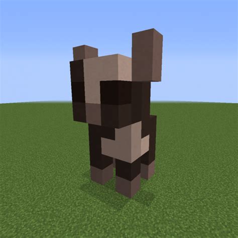 Small Cow Statue Blueprints For Minecraft Houses Castles Towers And More Grabcraft