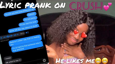 Lyric Prank On My Crush Gone Right He Likes Me Youtube