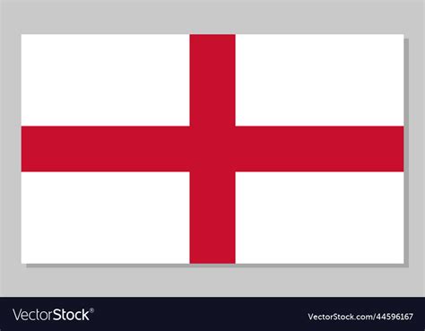 Flag Of England English National Symbol Royalty Free Vector