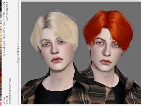 The Sims Resource Biscuit Hair By Magpiesan Sims 4 Hairs
