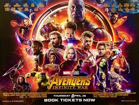 Original Avengers Infinity War Movie Poster Iron Man Captain America