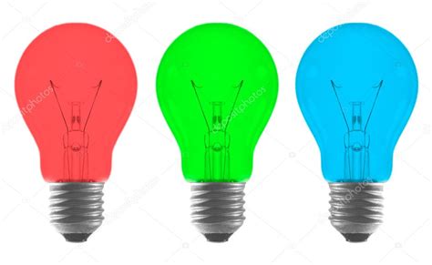 Red Green Blue Color Light Bulb — Stock Photo © Prapass 8539236