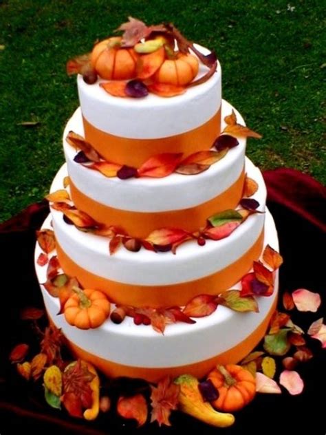 Fun Pumpkin Wedding Cake Ideas For Fall Pumpkin Wedding Cakes