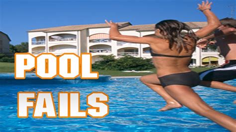 epic fails swimming pool jump miss it by a foot fun youtube