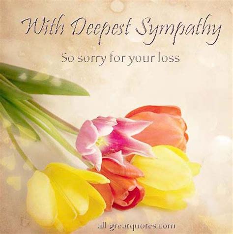 With Deepest Sympathy Sympathy Card Messages Sympathy Messages