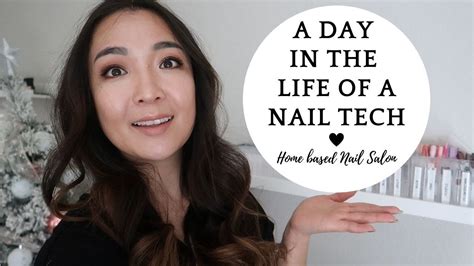 a day in the life of nail tech home based nail salon youtube