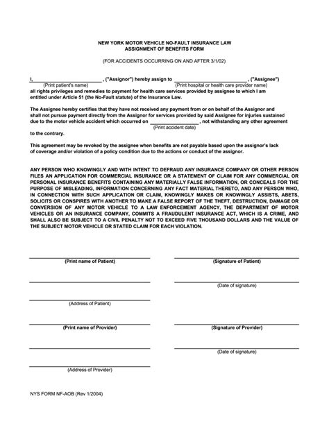 Assignment Of Benefits Form Fill Out Sign Online Dochub