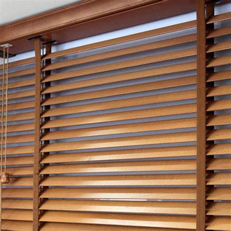 China 2 Premium Cordless Wood Blind Venetian Blinds Parts For Window