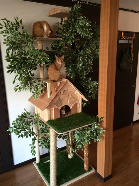 Adorable Cat Tree I Would Love To Make Something Like This Cat Tree