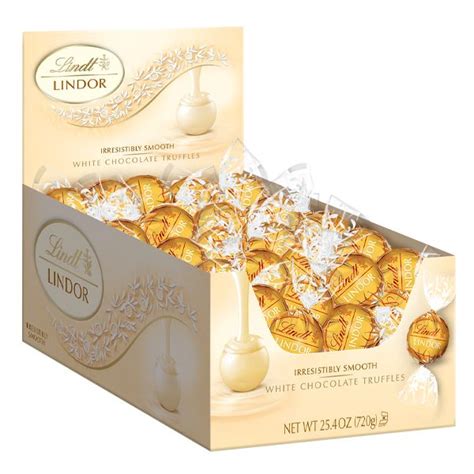 Wholesale Lindt Lindor Truffles 60ct Display Box White Chocolate
