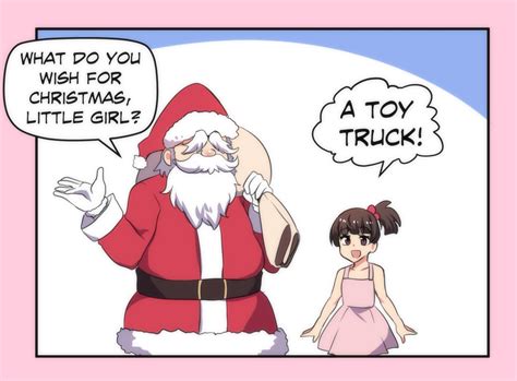 「merry Christmas From Cute Anime Girl Santa 」merryweather Mediaの漫画