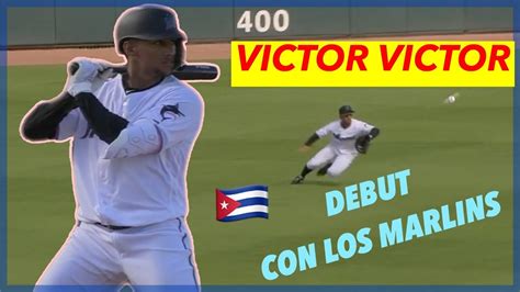 Victor Victor Mesa Debuta Con Los Miami Marlins Youtube