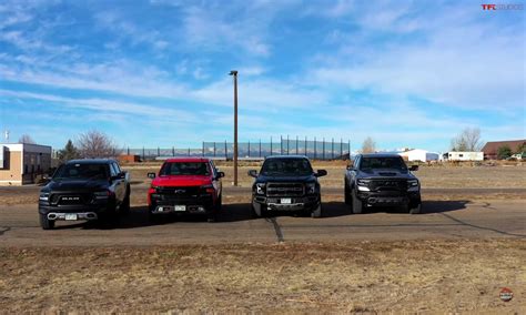 Tfl Trucks Pits Ford F 150 Raptor Against Chevy And Ram Rivals Ford