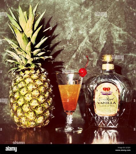 Crown Royal Whisky Pineapple Shot Stock Photo Alamy