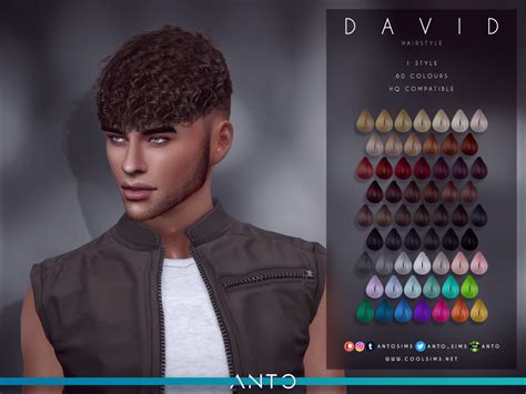 Curly Man Hair Sims 4 Mod Duplm